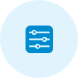 Security controls - graphic icon